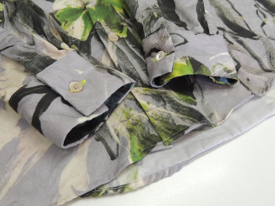 定価29700円 PAUL SMITH Painted Leaf 長袖 シャツ