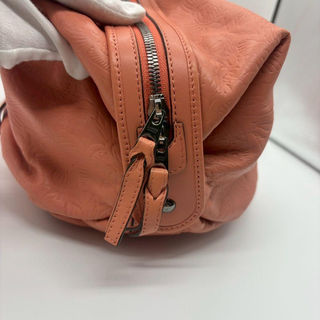 専用出品LOEWE アナグラム　ミニボストンバッグ レアカラー　カード付