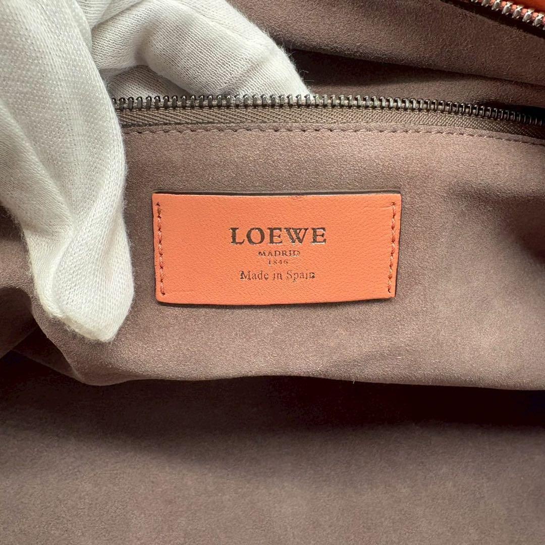 専用出品LOEWE アナグラム　ミニボストンバッグ レアカラー　カード付
