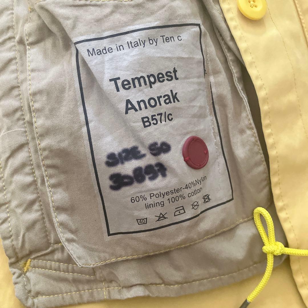 Ten C Tempest Anorak 50 イエロー 黄色 美品