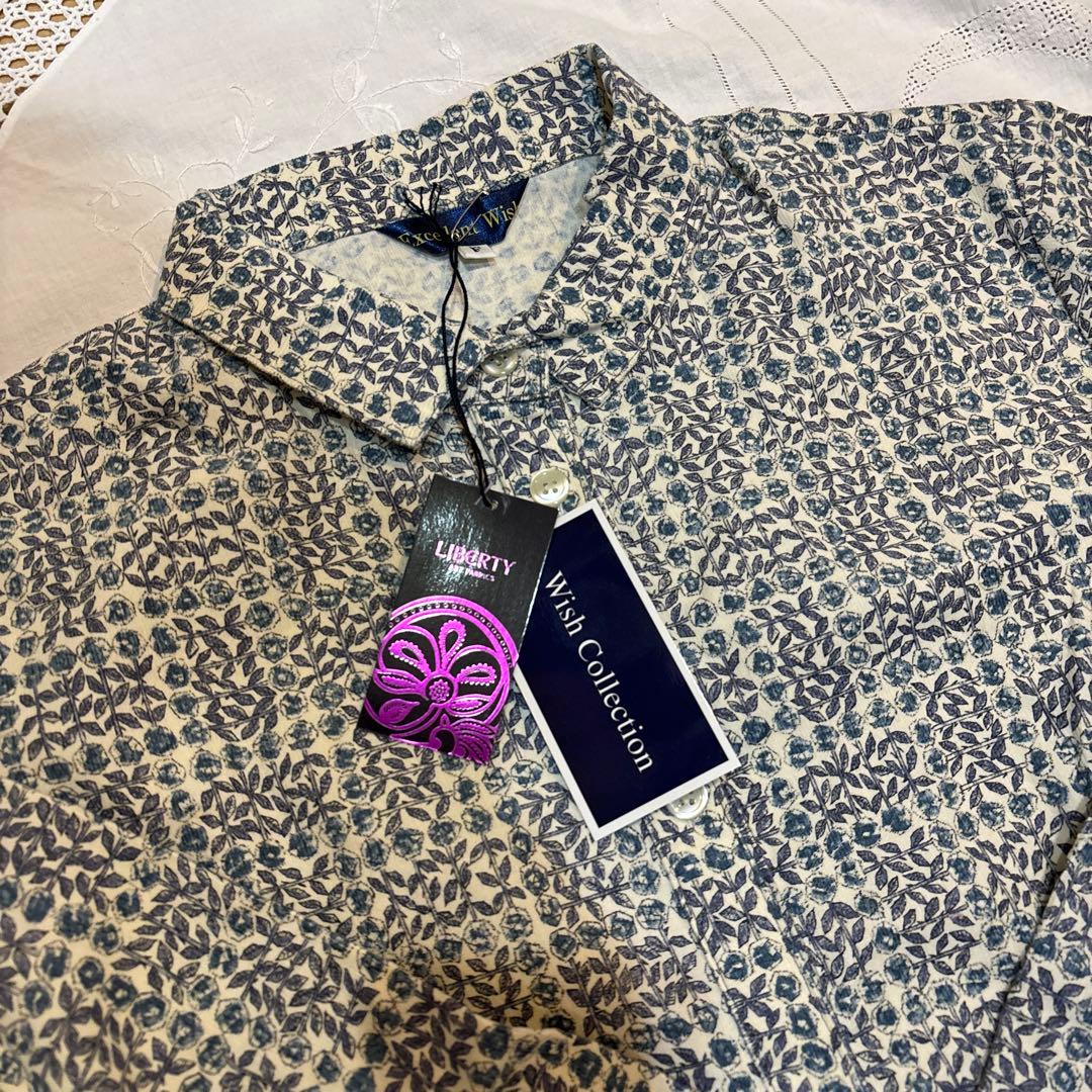 リハビリ　コーデュロイ　ブラウス　スリーピングローズ