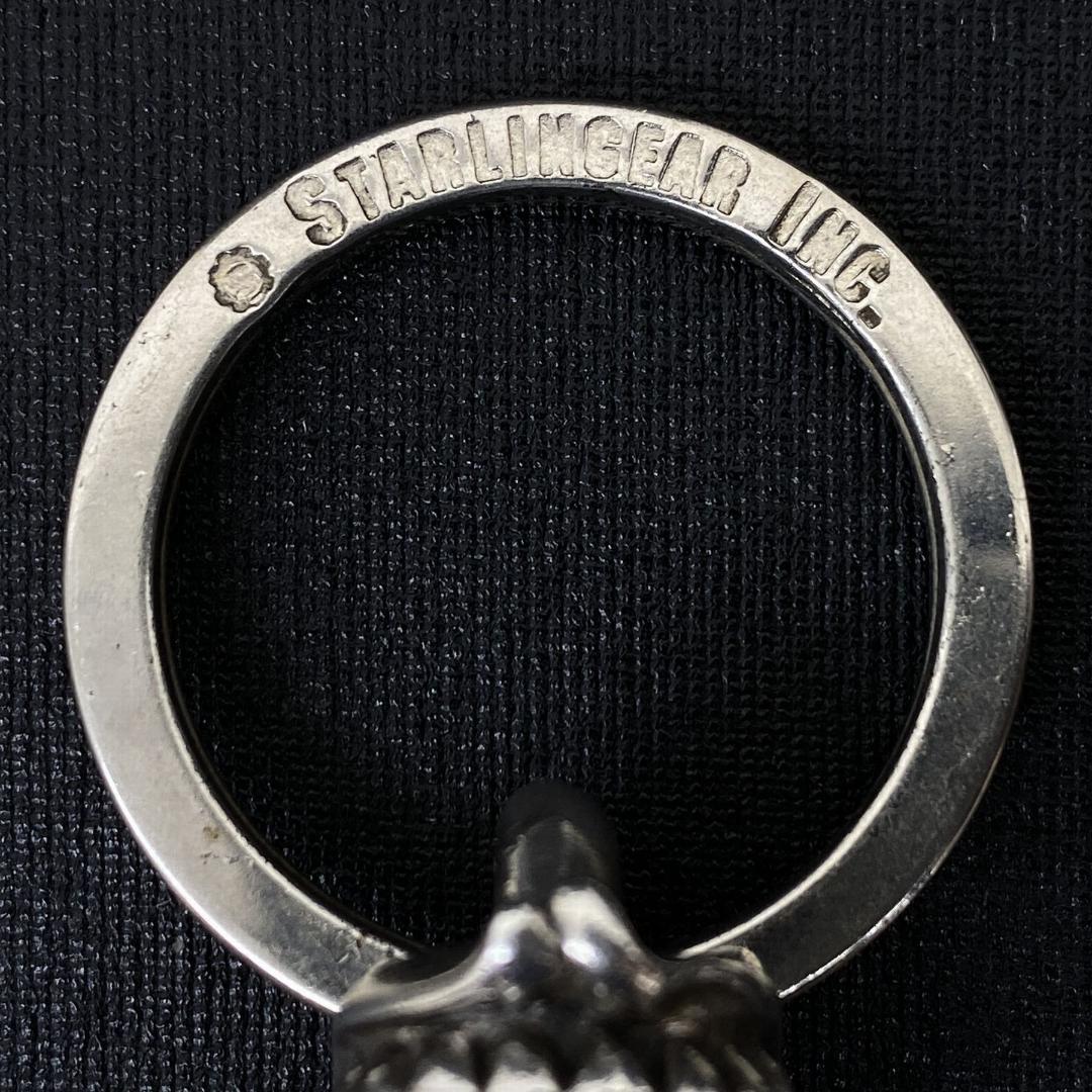 STARLINGEAR シルバー デビルブルーザー スカル キーチェーン