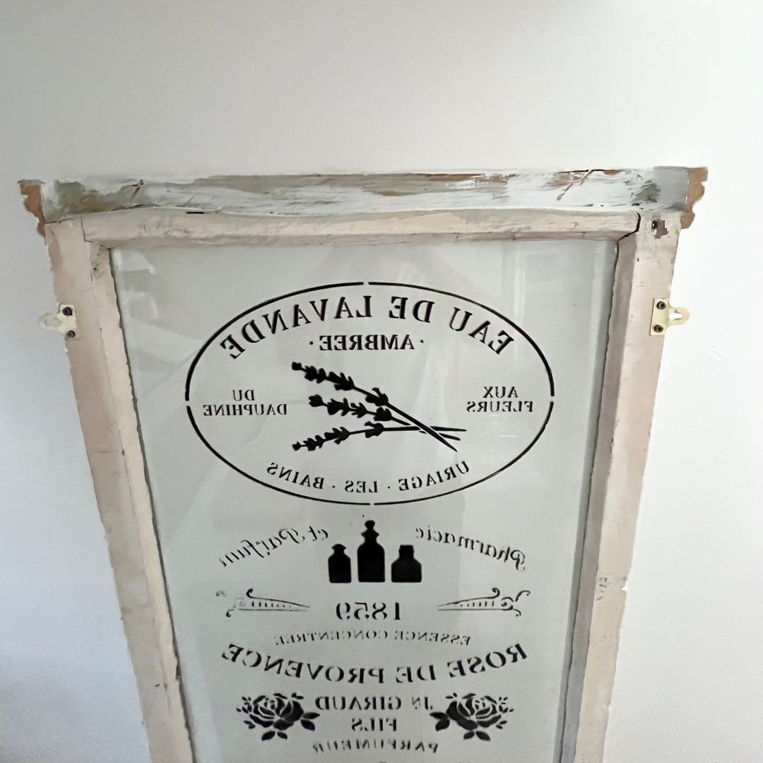 フランス アンティーク 香水メーカー ショップウィンドウ ガラス窓 窓枠