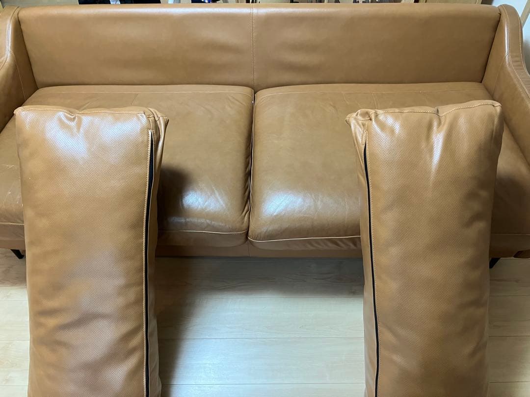 ニトリ ボルトン レザーソファ 3人掛け