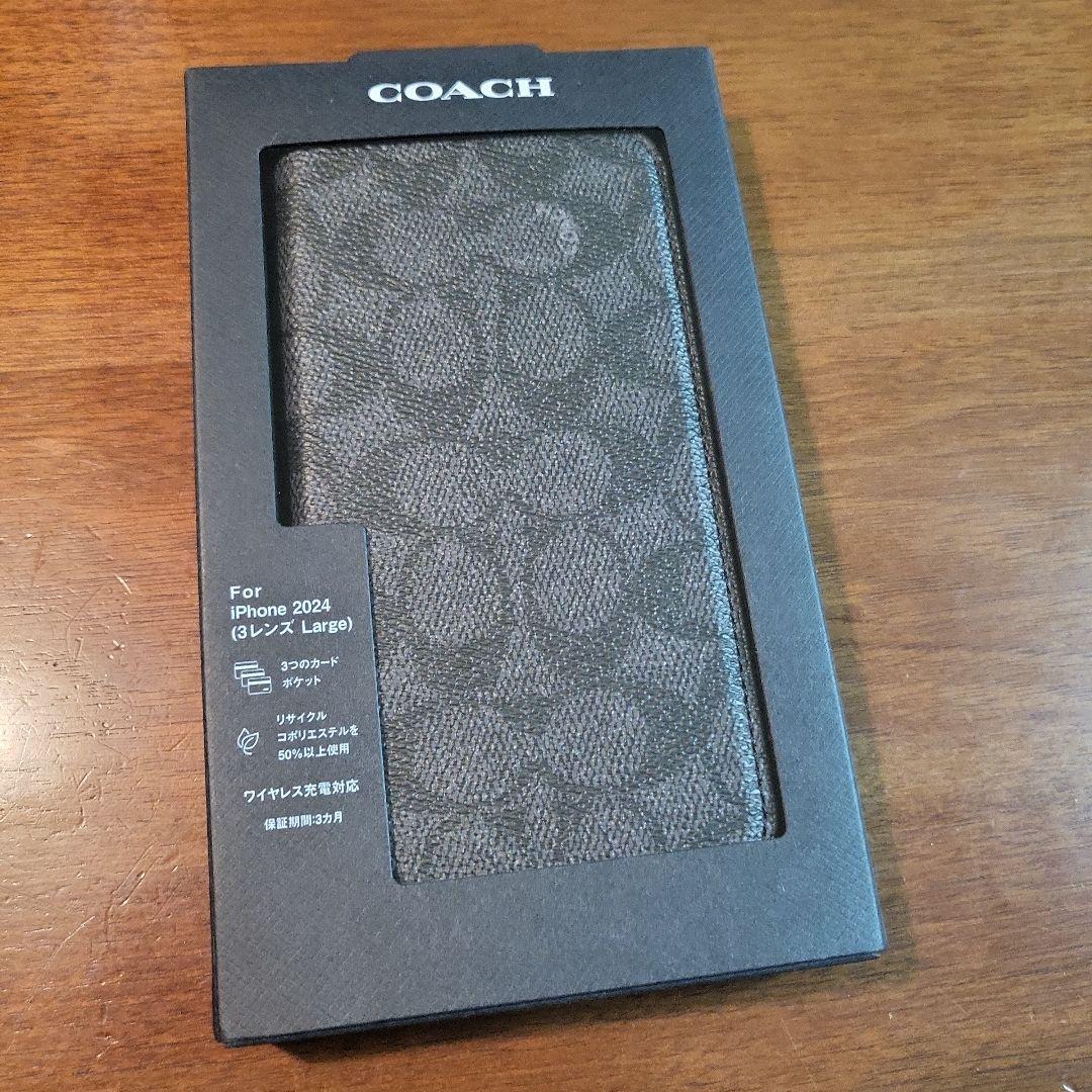 iPhone16ProMax COACH（R）ブックタイプケース