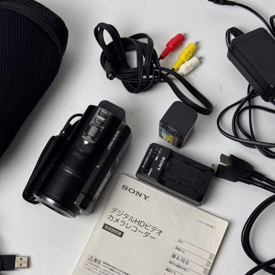 【美品 】SONY HDビデオカメラ HDR-PJ590 バッテリー2個付