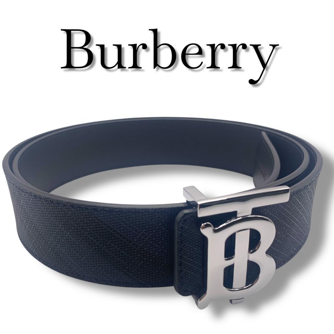 美品★Burberry　バーバリー　ベルト　リバーシブル90-100cm