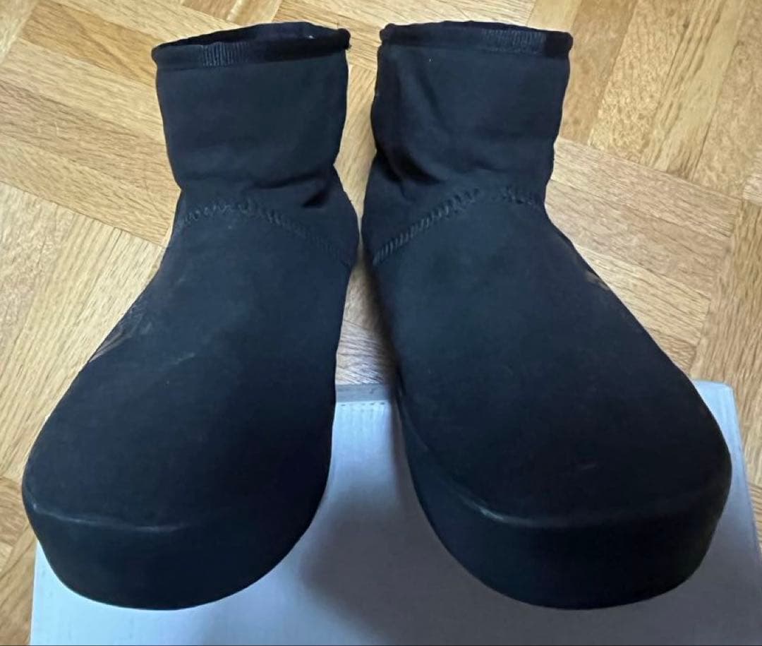 つる　THE NORTH FACE黒スリッポンブーツ24.0ノースフェイス