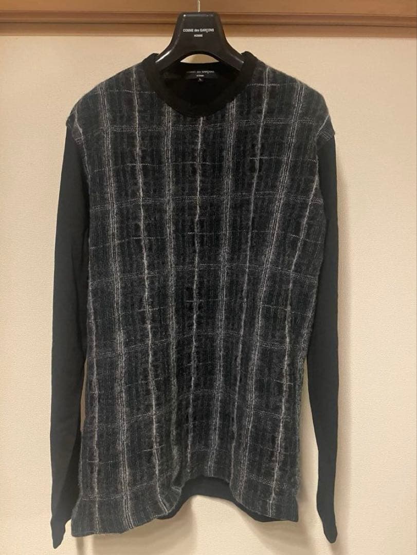 【最終値下げ】COMME des GARÇONS HOMMEチェック柄ニット
