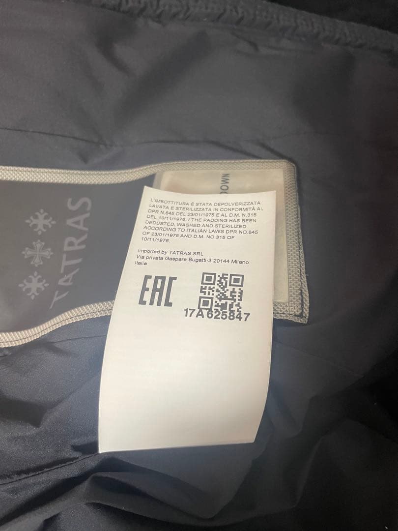 TATRAS タトラス ダウンジャケット VARENA ヴァレナ 3 ブラック