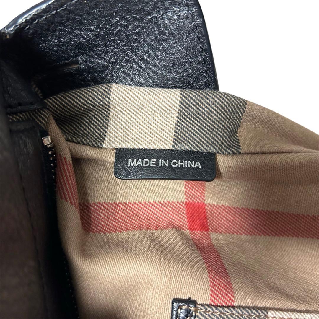 かい様わ専用バーバリー トートバッグ ホースロゴ 刺繍 ノバチェック グレー 黒