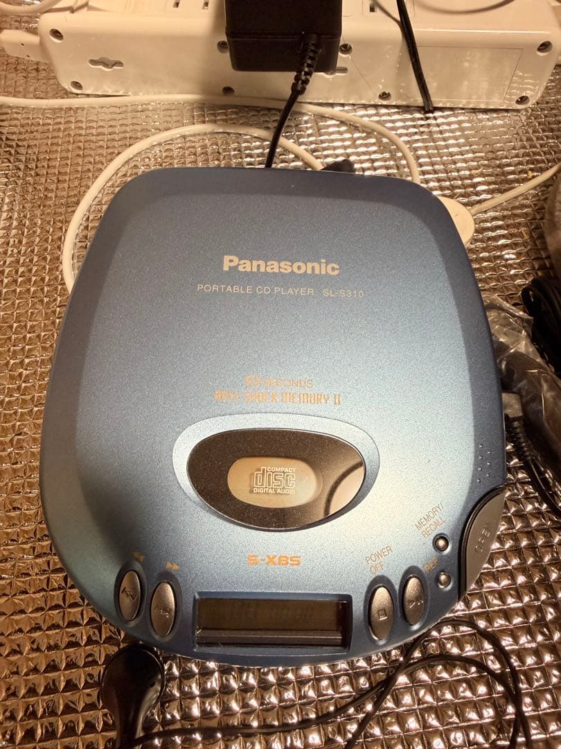 Panasonic ポータブルCDプレーヤー SL-S310-A ブルー（美品）