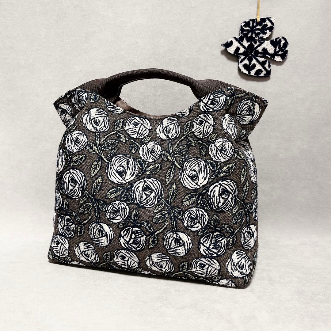 ハンドメイド　ミナペルホネン　くしゅっとトートバッグ⑅︎◡̈︎* トールサイズ