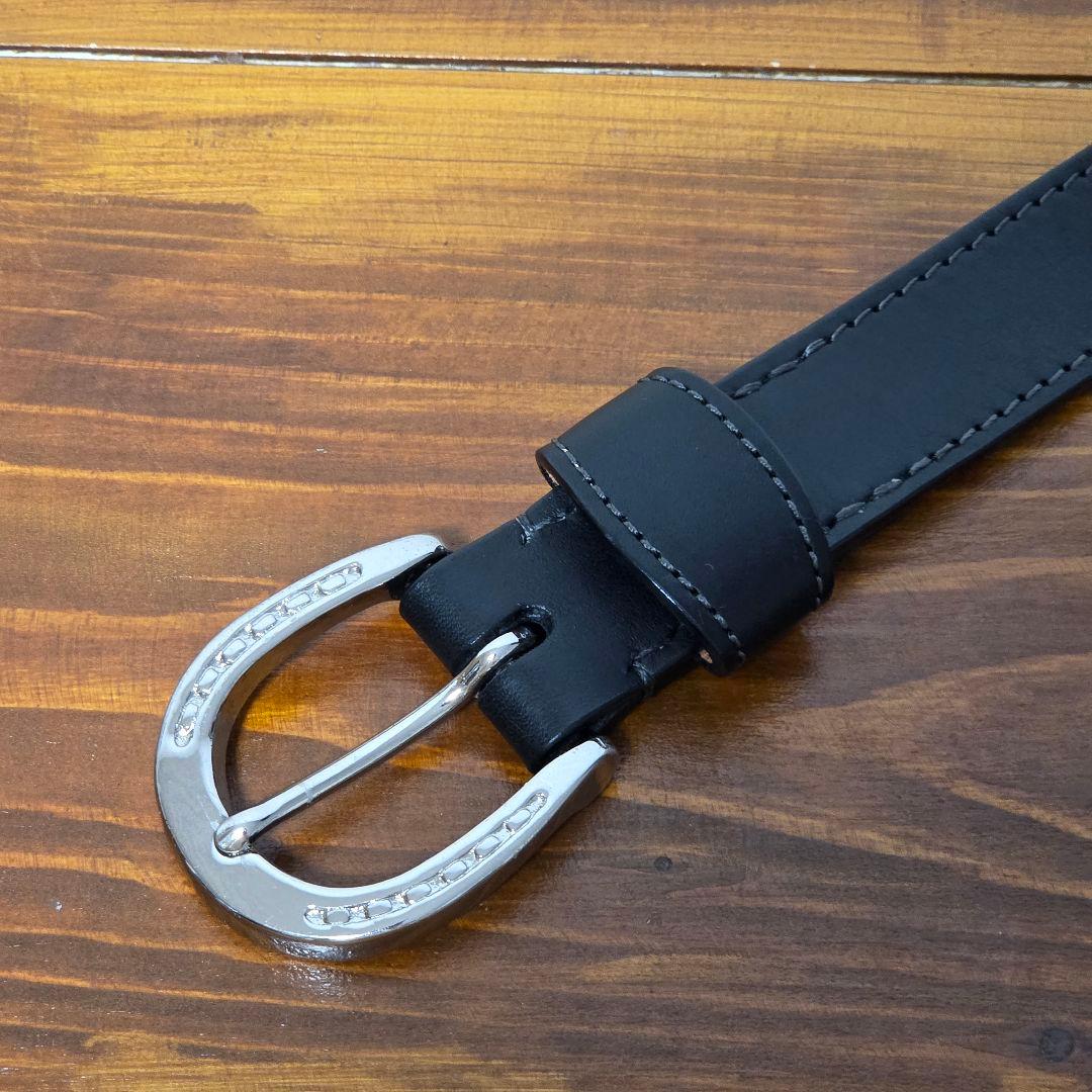 美品 ソメスサドル 馬蹄ベルト 黒 サイズ91cm 保存袋セット