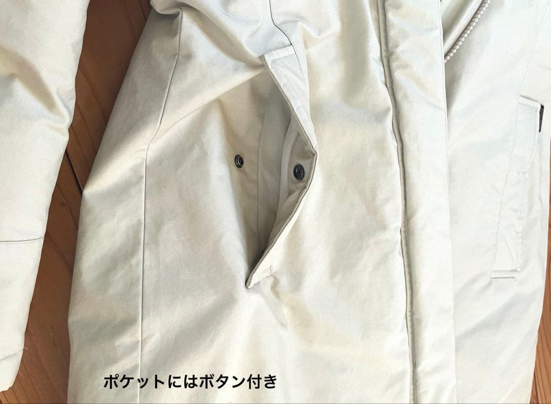 WOOLRICH ウールリッチ ホワイト ロング ダウン S