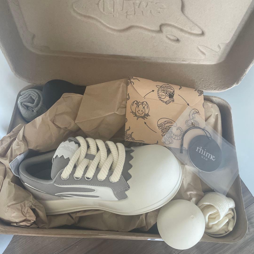 靴 rhime ASTROPOD GRAY UK42 US8.5 JP26.5c