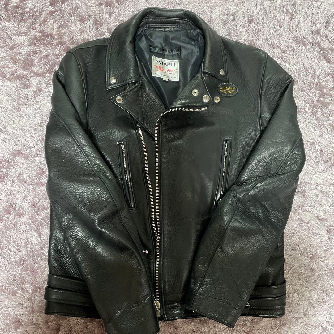 ルイスレザー✖️リアルマッコイズ　ディアスキン　ライダース　ライトニング