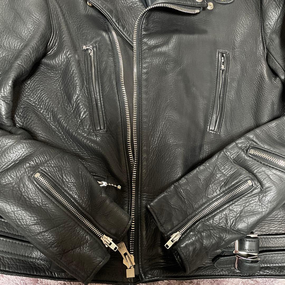 ルイスレザー✖️リアルマッコイズ　ディアスキン　ライダース　ライトニング