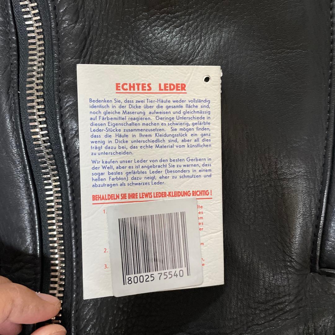 ルイスレザー✖️リアルマッコイズ　ディアスキン　ライダース　ライトニング