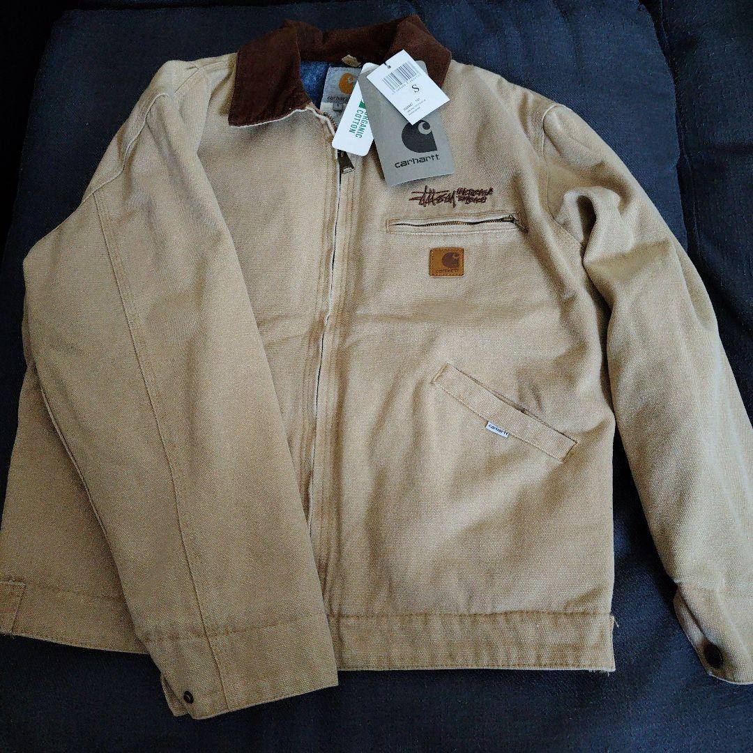 Carhartt WJ141 ベージュ ジップアップジャケット S
