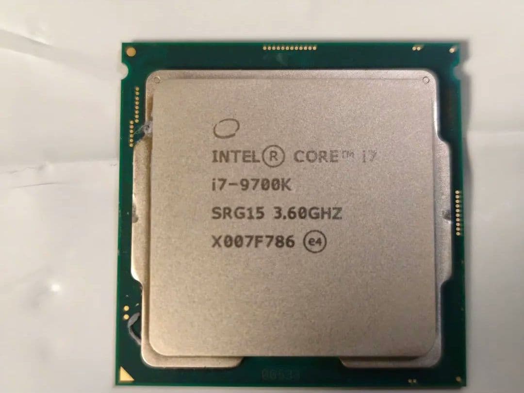 Intel Core i7-9700K 3.60GHz CPU クーラー付