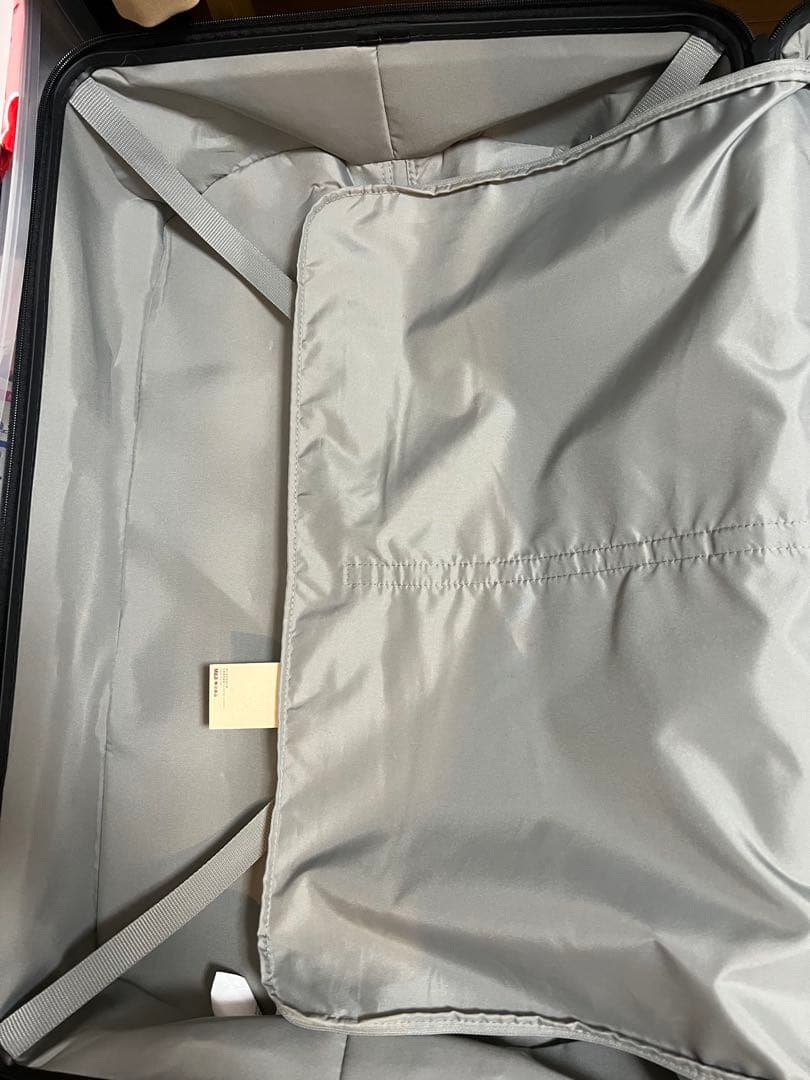 【美品✨1回使用】無印良品105L スーツケース 黒 消毒済み 4輪 TSA付