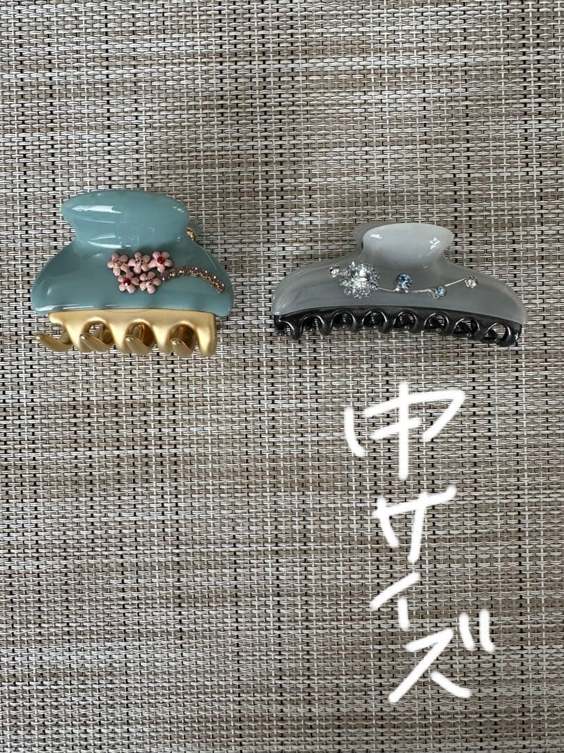 acca アッカ　ヘアクリップ　グランデサイズ　 ブルー　Gサイズ　美品