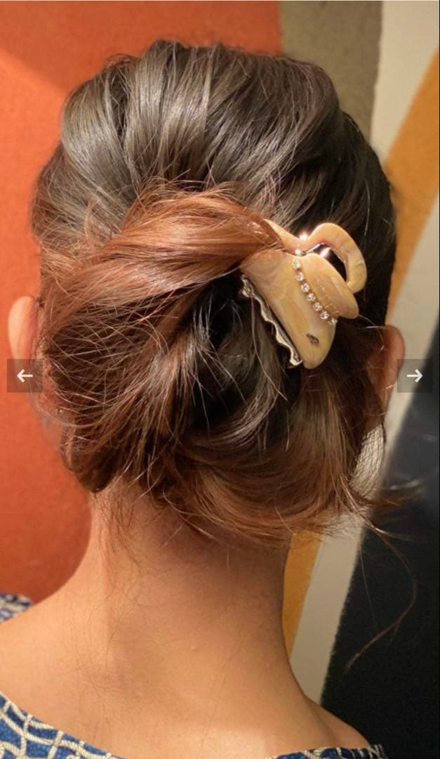 acca アッカ　ヘアクリップ　グランデサイズ　 ブルー　Gサイズ　美品