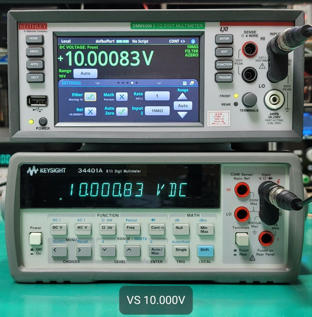 HP/Agilent 34401A 6.5桁 デジタルマルチメーター測定良好