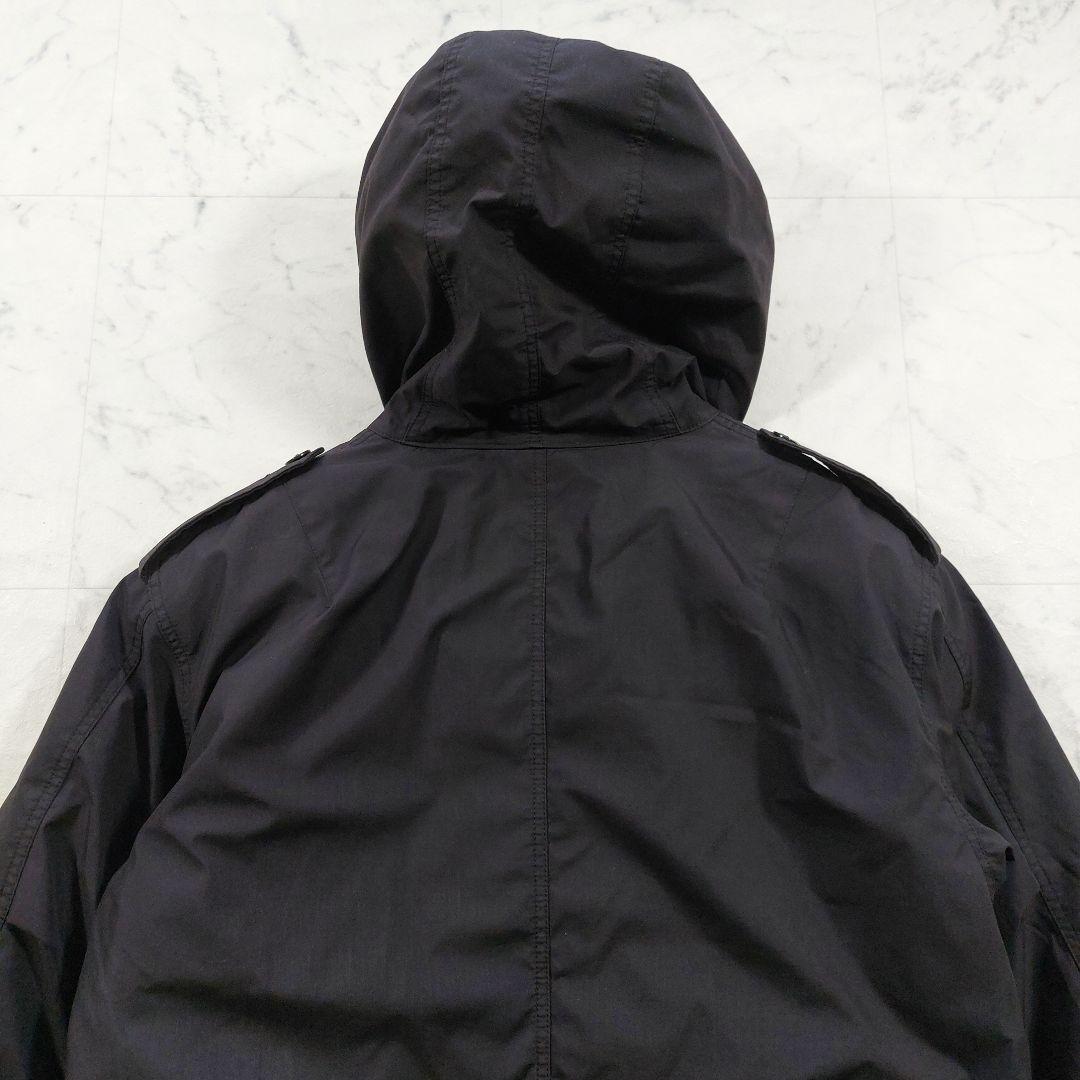 ビームスプラス BEAMS + ダウン M-65 モッズコート M 黒