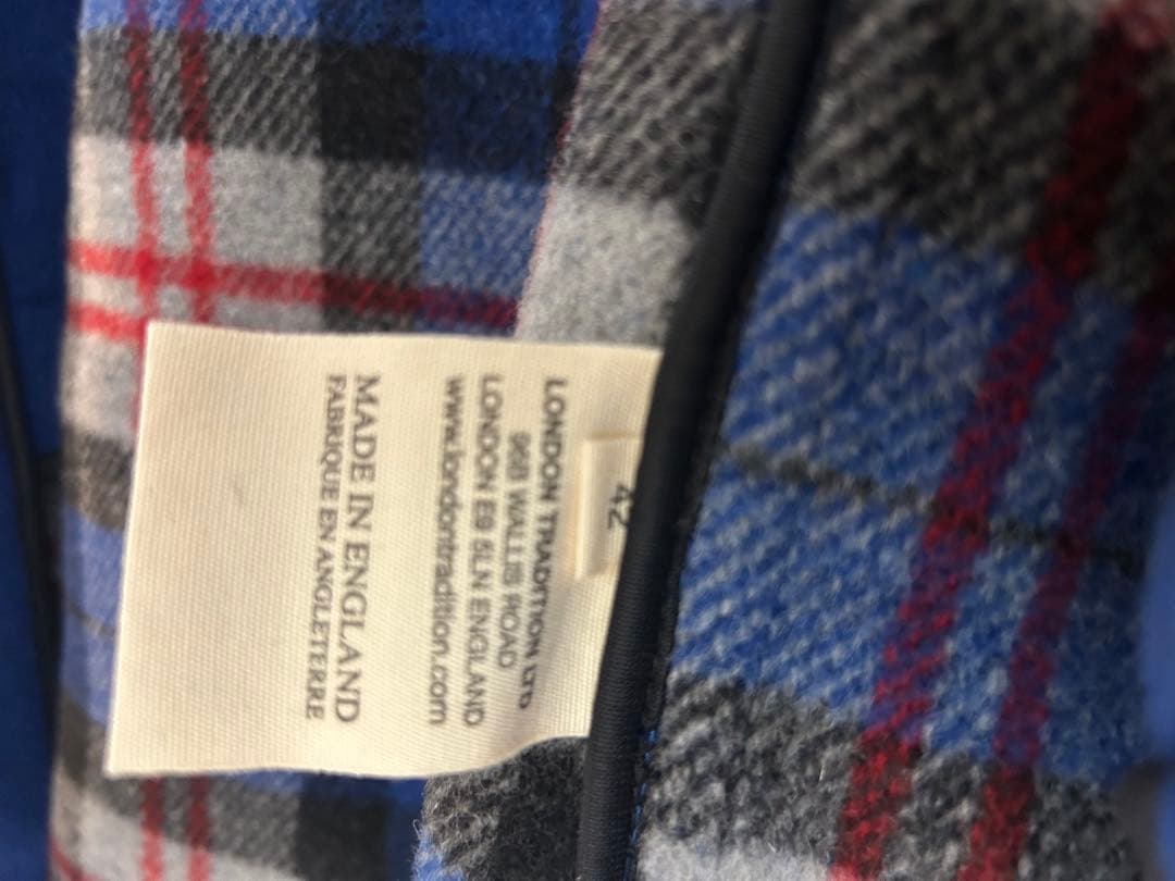 ENGLAND LONDON Traditionダッフルコート 青　42