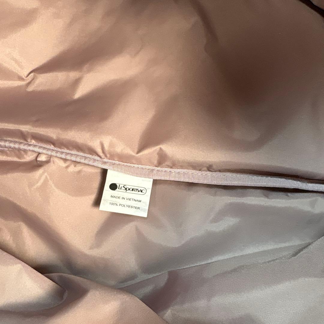 美品レスポートサック ショルダーバッグ　キャリーオン　デニム調　刺繍