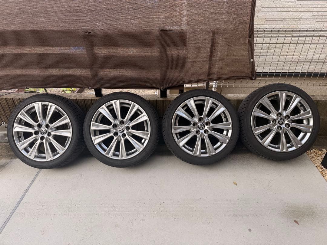 【美品】送料込み　アルヴェル純正ホイール25年製タイヤ　ハイグロス　ノアヴォクシ