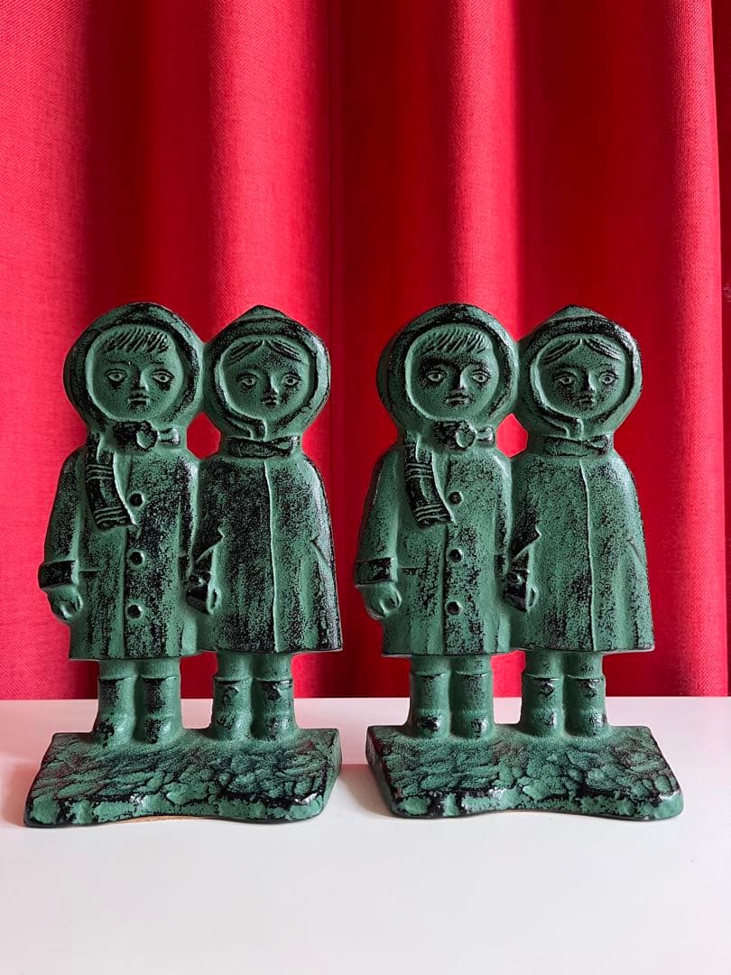 ◆未使用品◆ 昭和レトロ　アンティーク　薬瓶セット　鉄器ブックスタンド