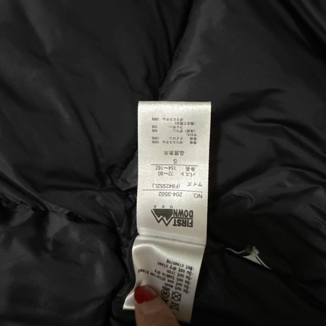 FIRST DOWN ブラックダウンジャケット Sサイズ