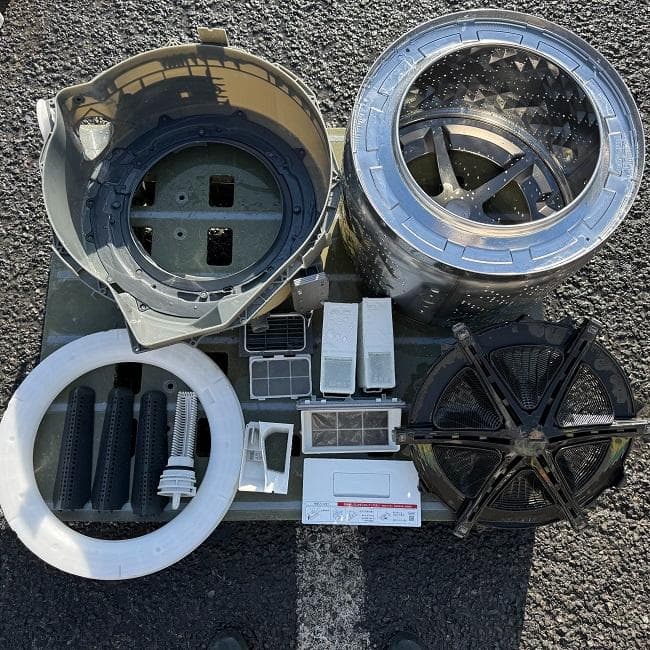 地域限定送料無料 美品 パナソニック ドラム式洗濯乾燥機 NA-VX800BR