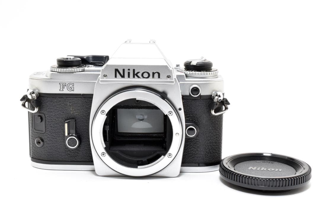 良品 ニコン FG シルバー MF-15 フィルム モルト新品交換済 H272