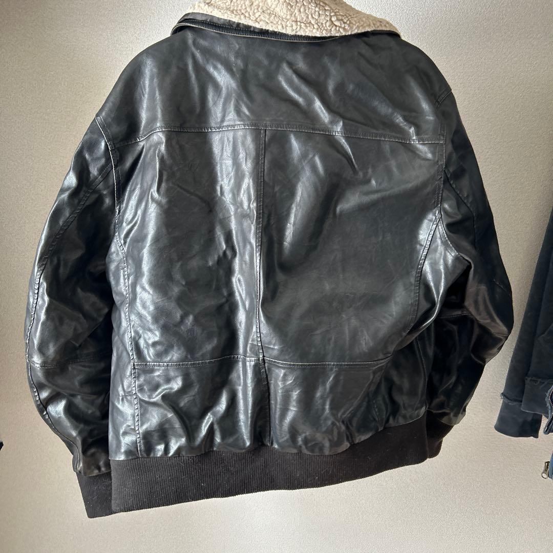 ぼ*る様 CHAPS レザーアウター ボア付き