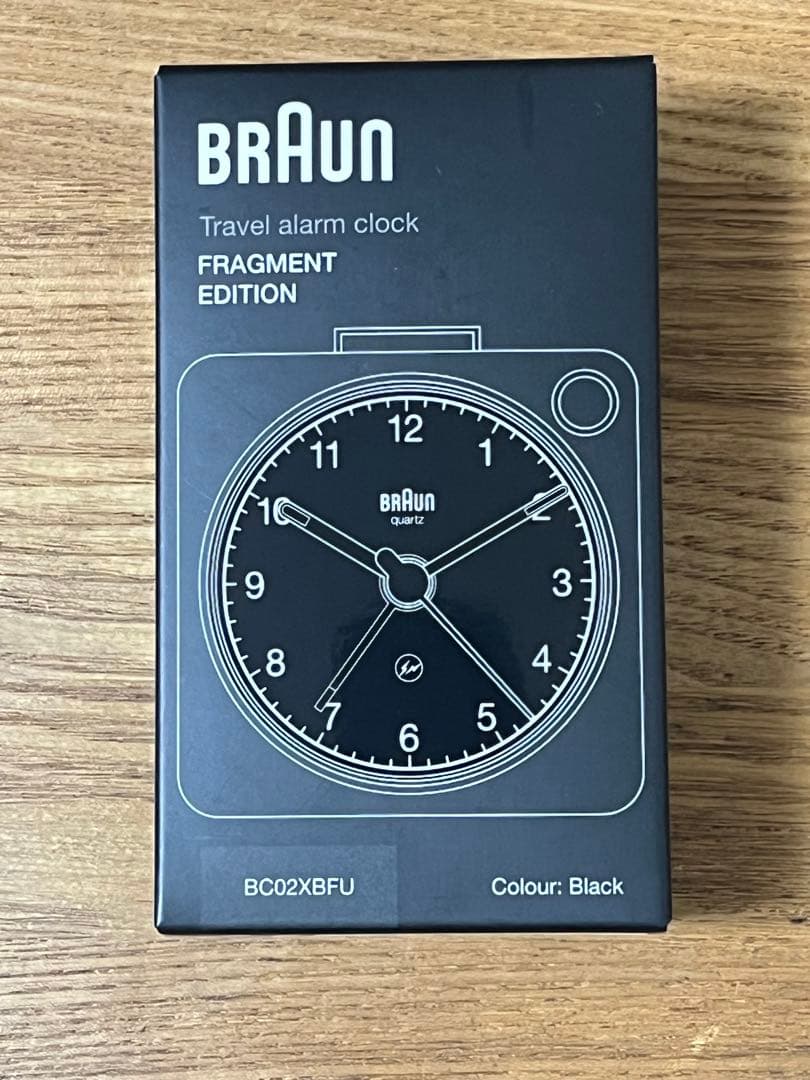 BRAUN fragment travel alarm clock 置時計 黒