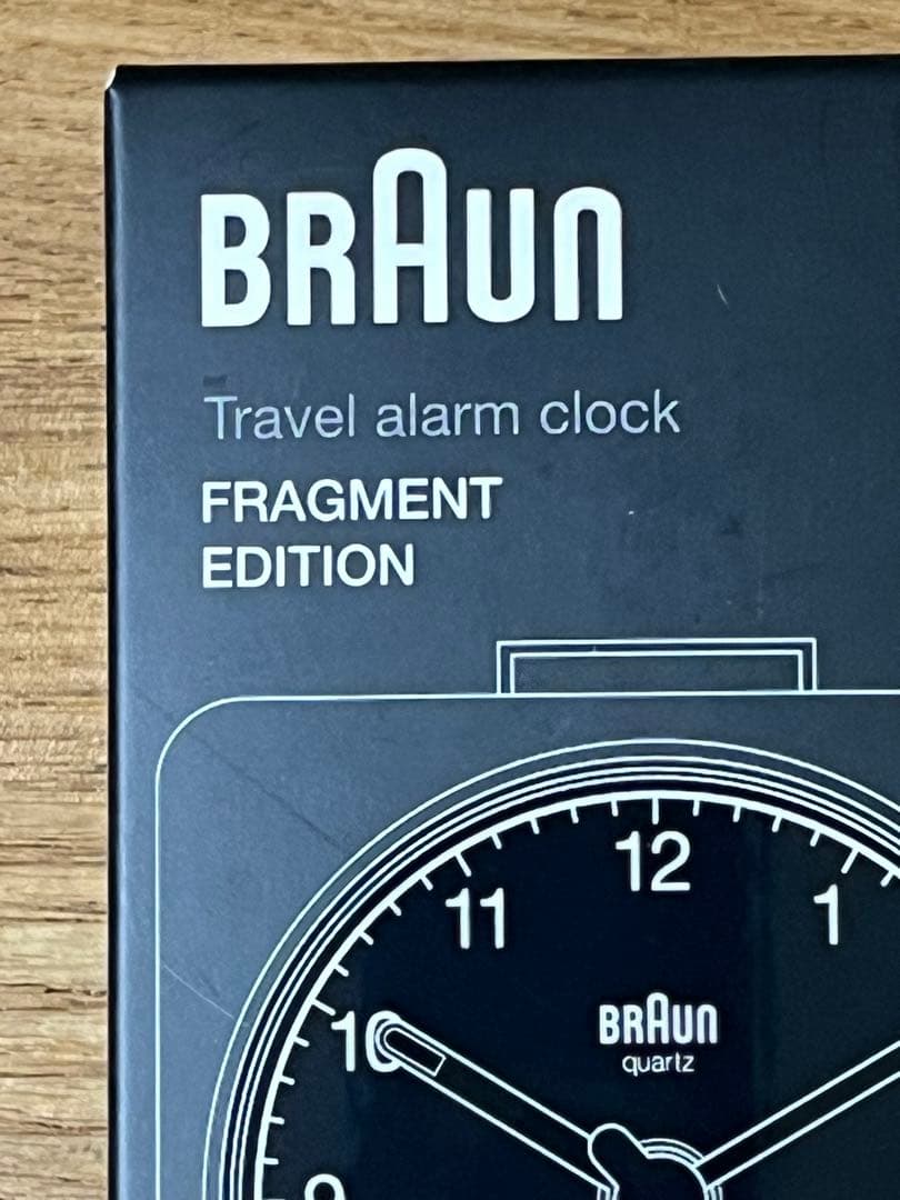 BRAUN fragment travel alarm clock 置時計 黒