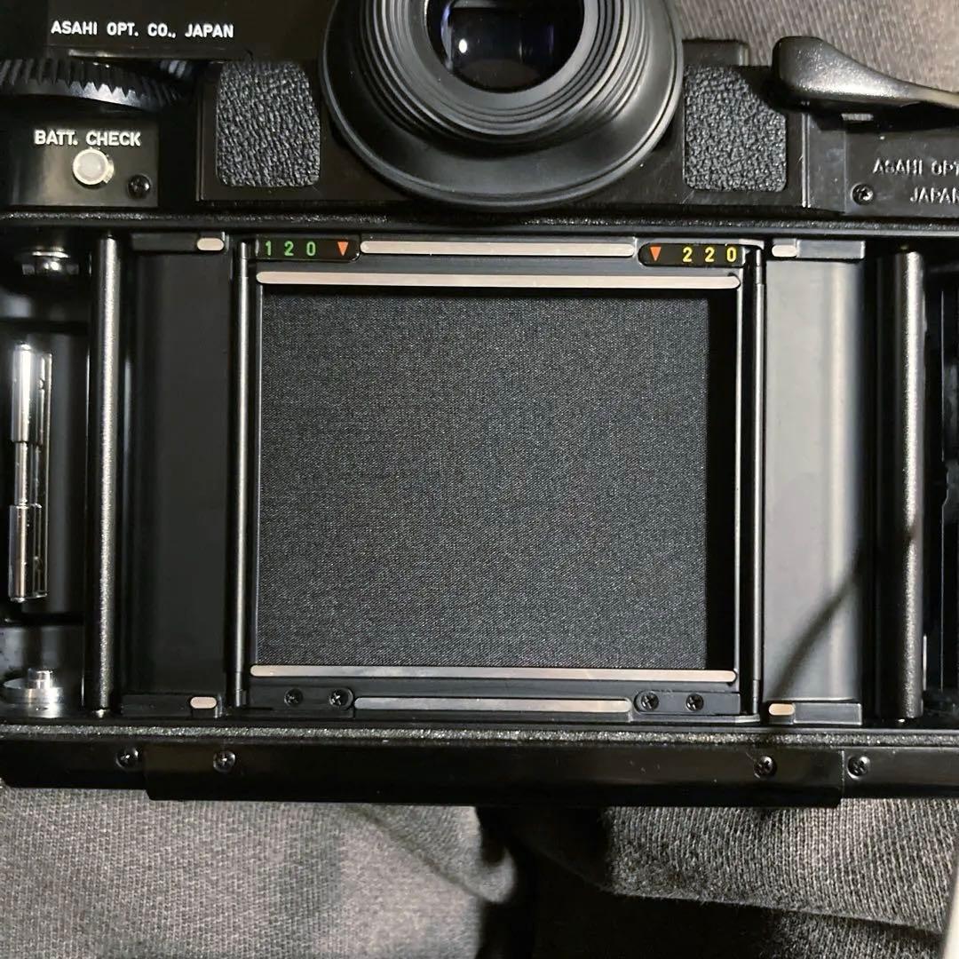 【完動品】PENTAX67 後期　TTL 美品　箱、説明書付き