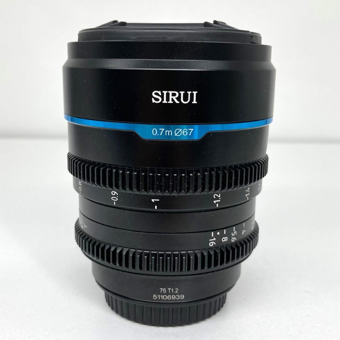 美品　SIRUI　シネレンズ　 75mm T1.2 S35　E Mount