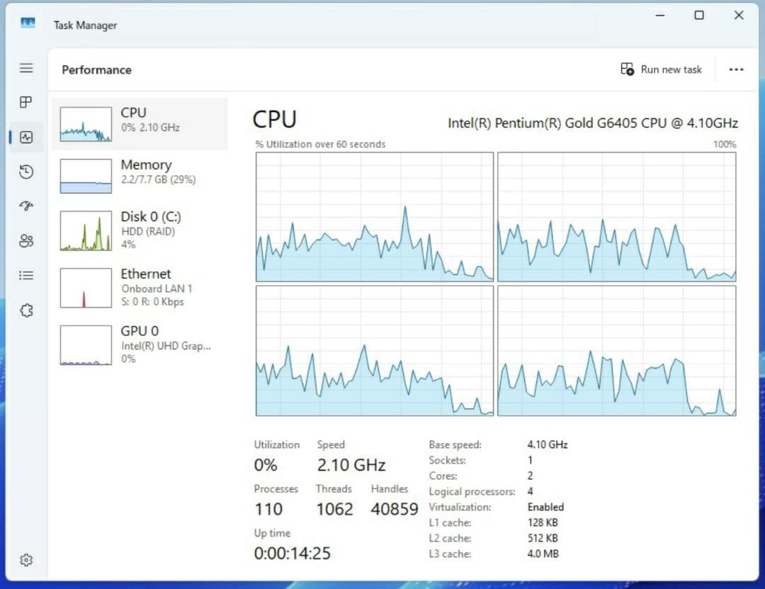 サーバー Fujitsu PRIMERGY TX1310 M5; 8GB; RAID1