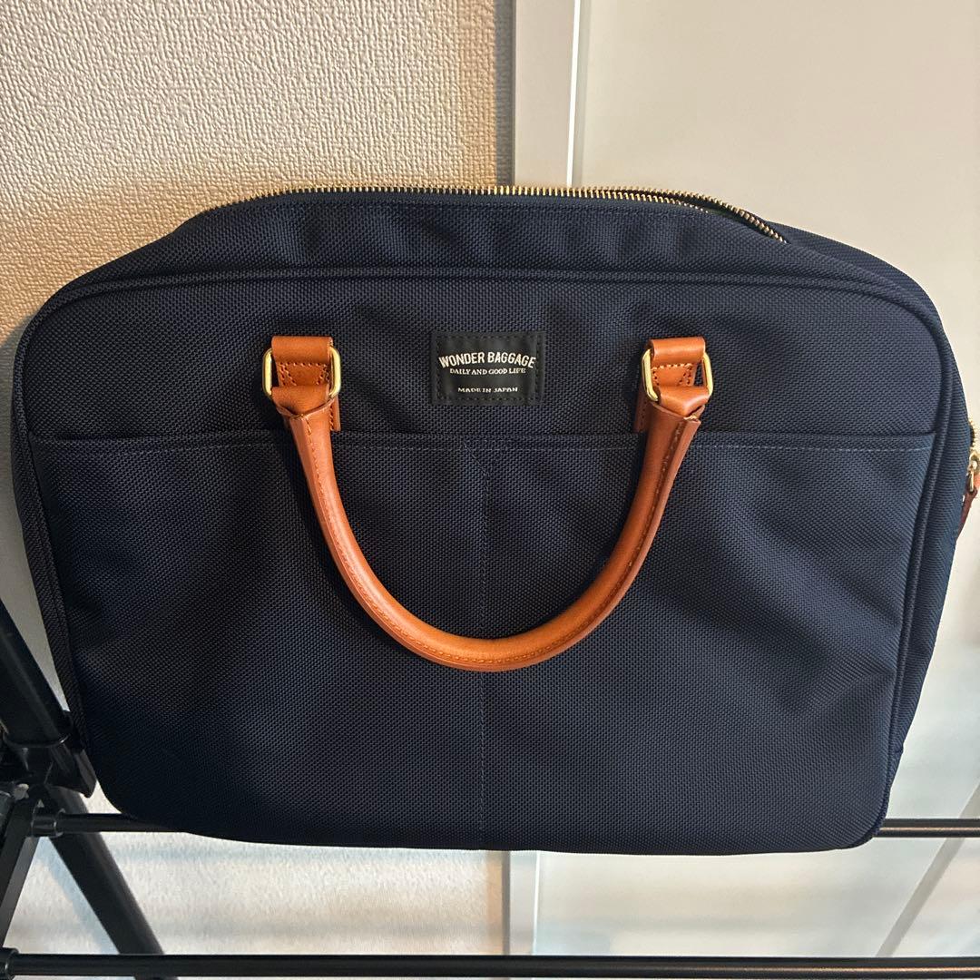 WONDER BAGGAGE ネイビー ビジネスバッグ