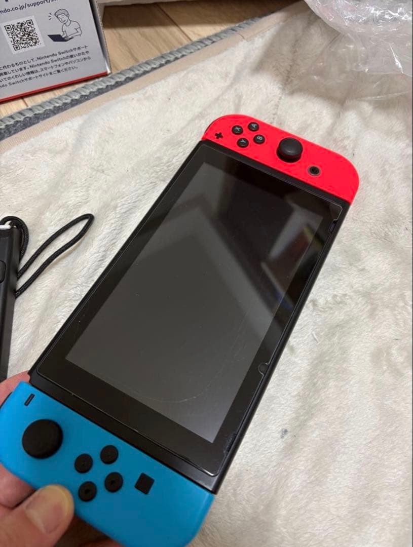 Nintendo Switch 本体 赤/青 付属品完備