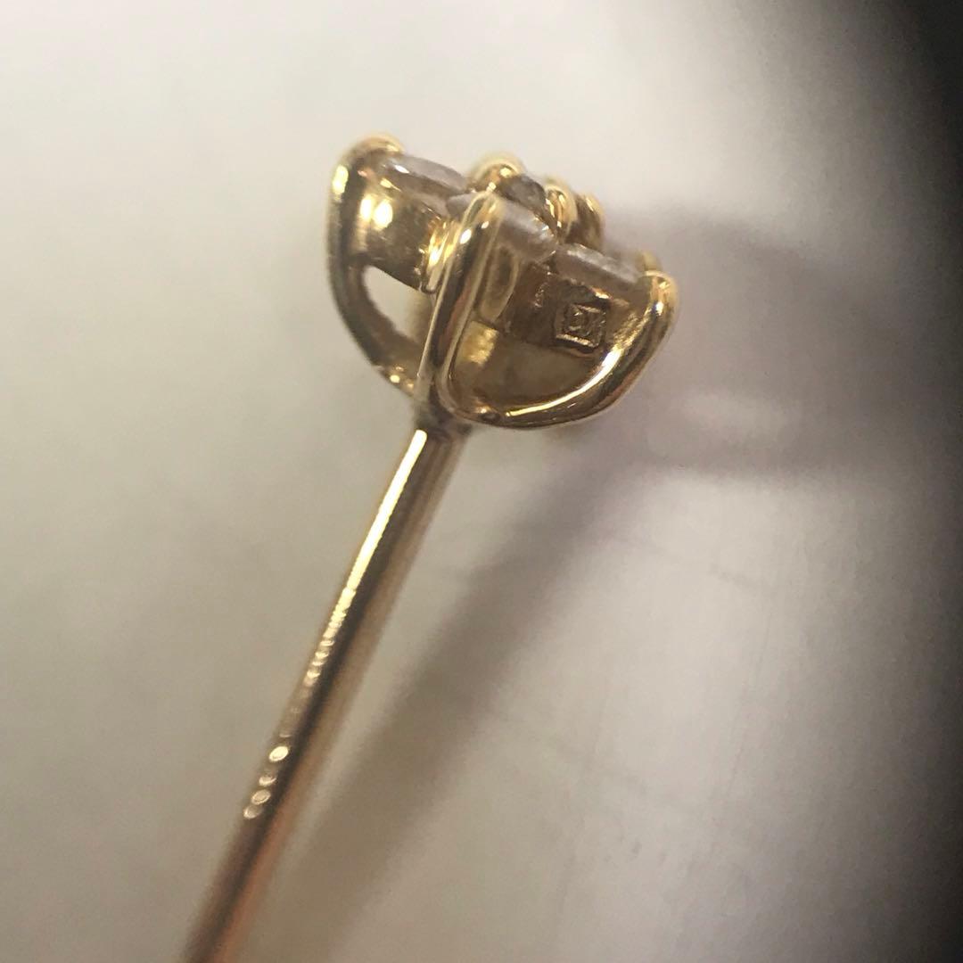 K18 k14ポンテヴェキオ　片耳ピアス　3点セット