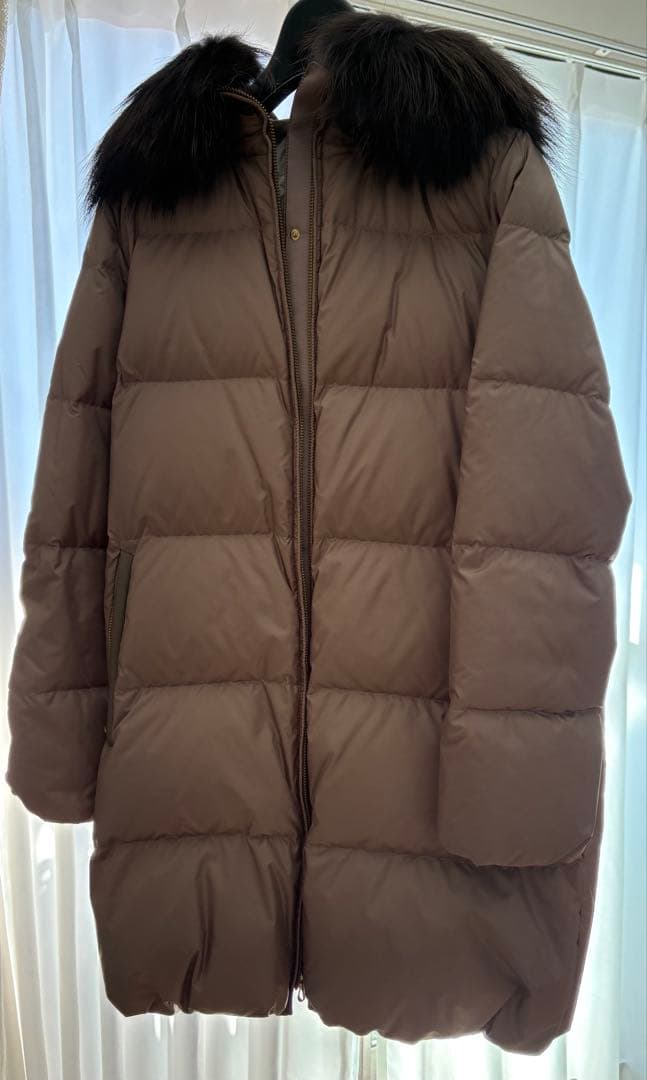 ナノユニバース　西川ダウンファー付きダウンジャケット