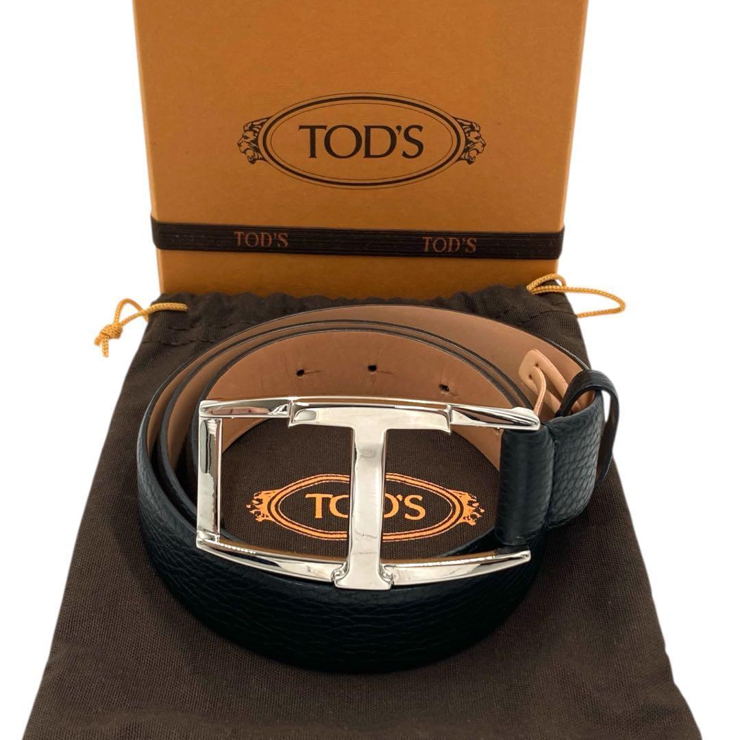 ⭐️美品⭐️トッズ ベルト イタリア製 85 レディース ブラック レザー