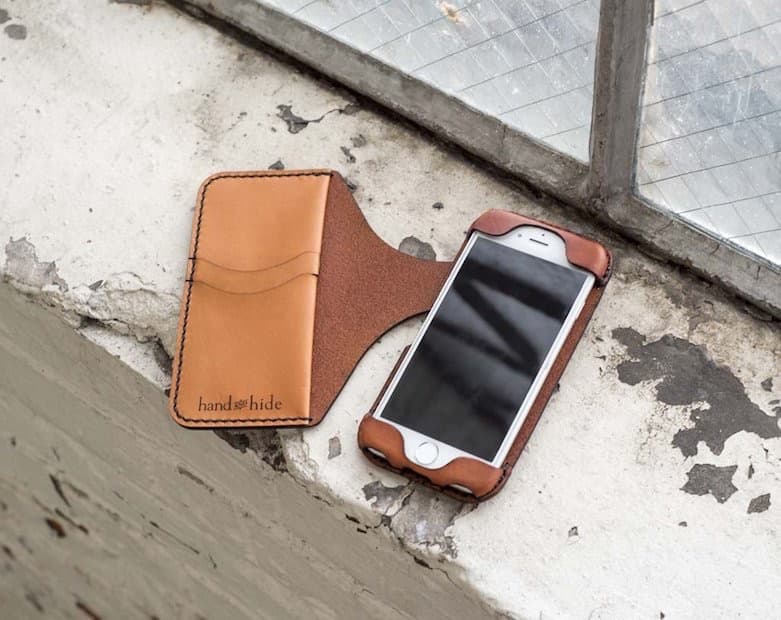 iPhone ケース　(7,8) 天然皮革　ウォレットケース