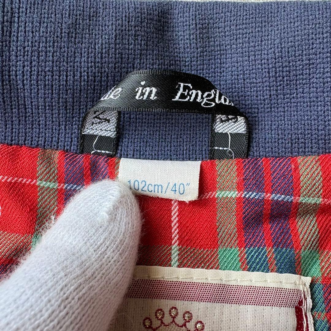 80s BARACUTA G9 ハリントンジャケット UK製 チェック 短丈
